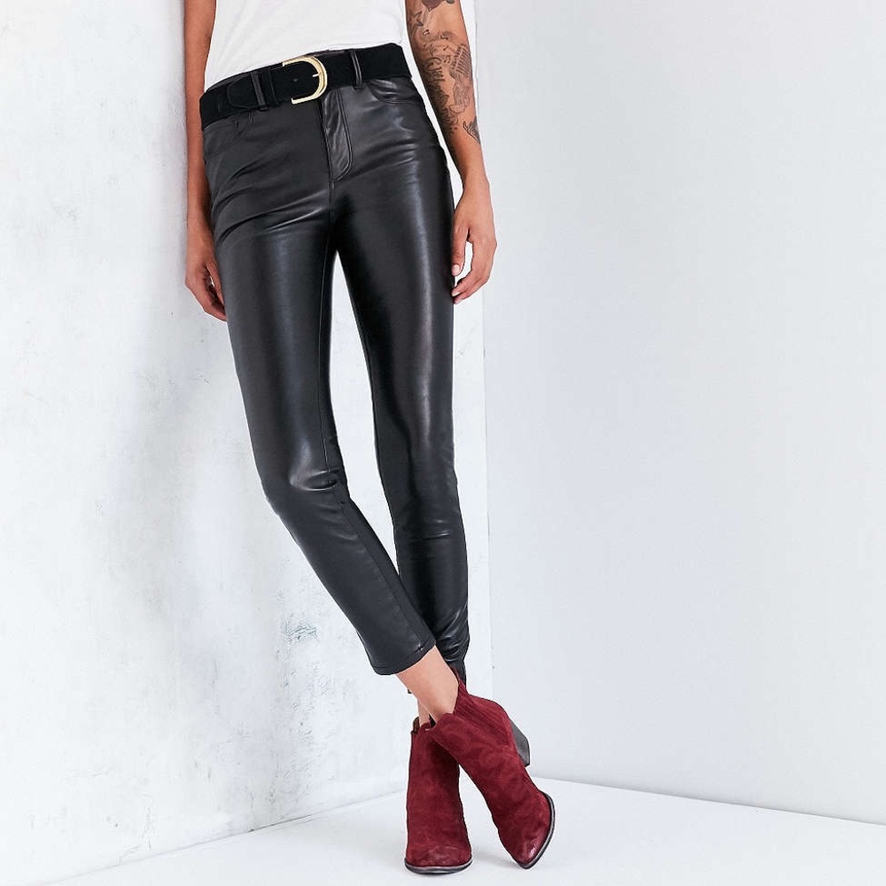 BDG Leather Skinny Pants